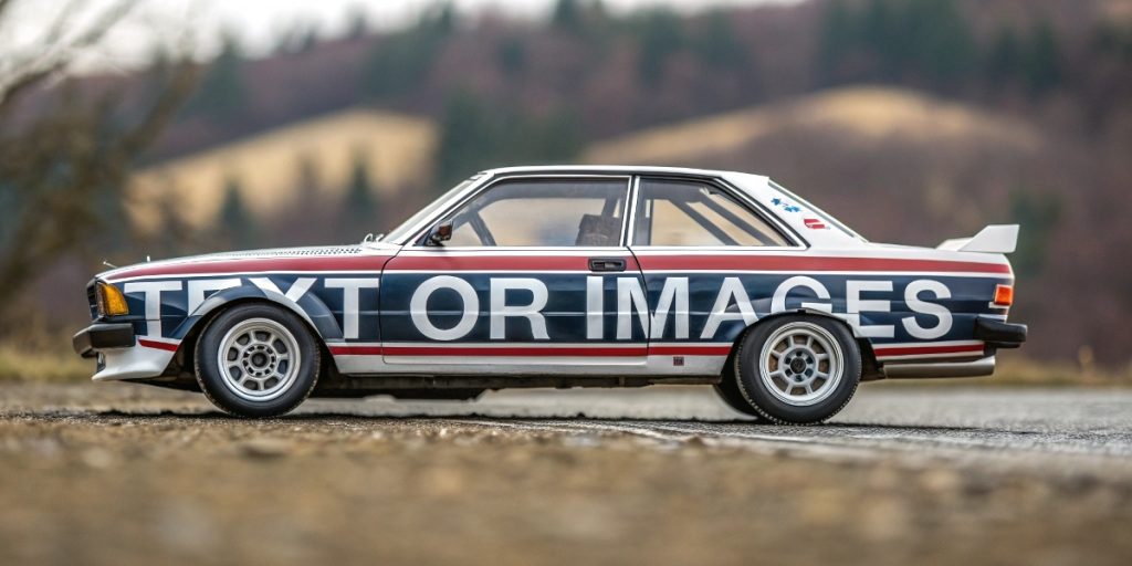 model car with custom model decals
